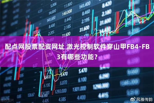 配点网股票配资网址 激光控制软件穿山甲FB4-FB3有哪些功能？